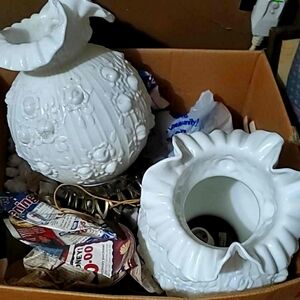 Milk Glass pendant light